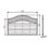 Forest Prague  Lattice Curved Top Fence Panels Natural Timber 6' x 4' Pack of 3