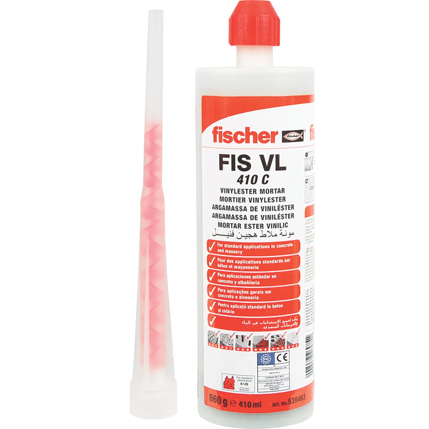 Fischer FIS VL 410 C Vinylester Resin 410ml (2875X)