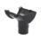 FloPlast  uPVC Half Round Stop End Outlet Black 112mm x 68mm