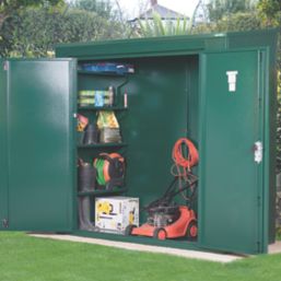 Asgard Trojan 7' x 3' (Nominal) Pent Metal Shed Green