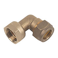 Flomasta   Compression Angled Tap Connector 15mm x 1/2"