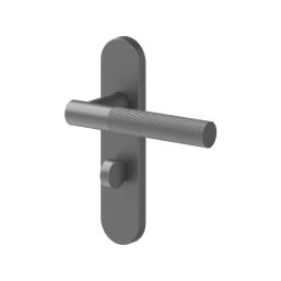 Cooke & Lewis Damgan WC Lever on Backplate Door Handles Pair Titanium