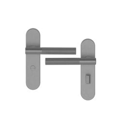 Cooke & Lewis Damgan WC Lever on Backplate Door Handles Pair Titanium