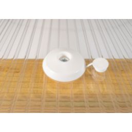 Radmat Building Materials  Polycarbonate Fixings White 10mm x 40mm 50 Pack