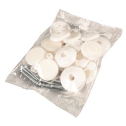 Radmat Building Materials  Polycarbonate Fixings White 10mm x 40mm 50 Pack