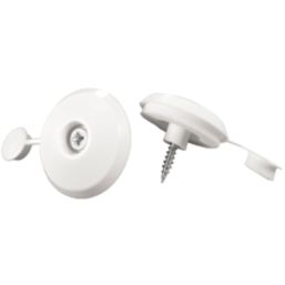 Radmat Building Materials  Polycarbonate Fixings White 10mm x 40mm 50 Pack