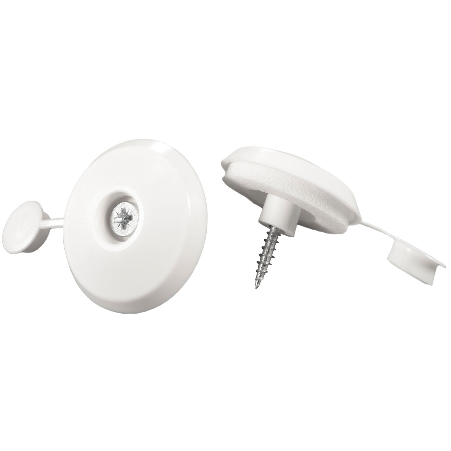 Radmat Building Materials Polycarbonate Fixings White 15mm x 40mm 50 Pack (287CY)