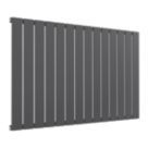 Reina Flat Single 600mm x 1032mm 2477BTU Anthracite Horizontal Designer Radiator