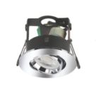 4lite  Adjustable  Fire Rated IP20 GU10 Downlight Chrome