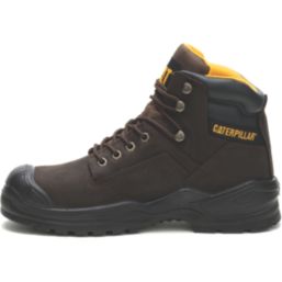 CAT Striver Max S3 Size 10  Brown Water-Resistant Steel Toe Cap Safety Boots