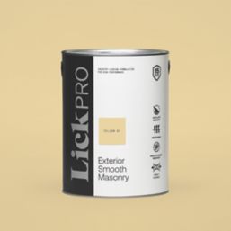 LickPro  Smooth Yellow 07 Masonry Paint 5Ltr