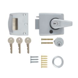 ERA 193-35-1  Double Locking Night Latch  Satin Chrome 60mm Backset