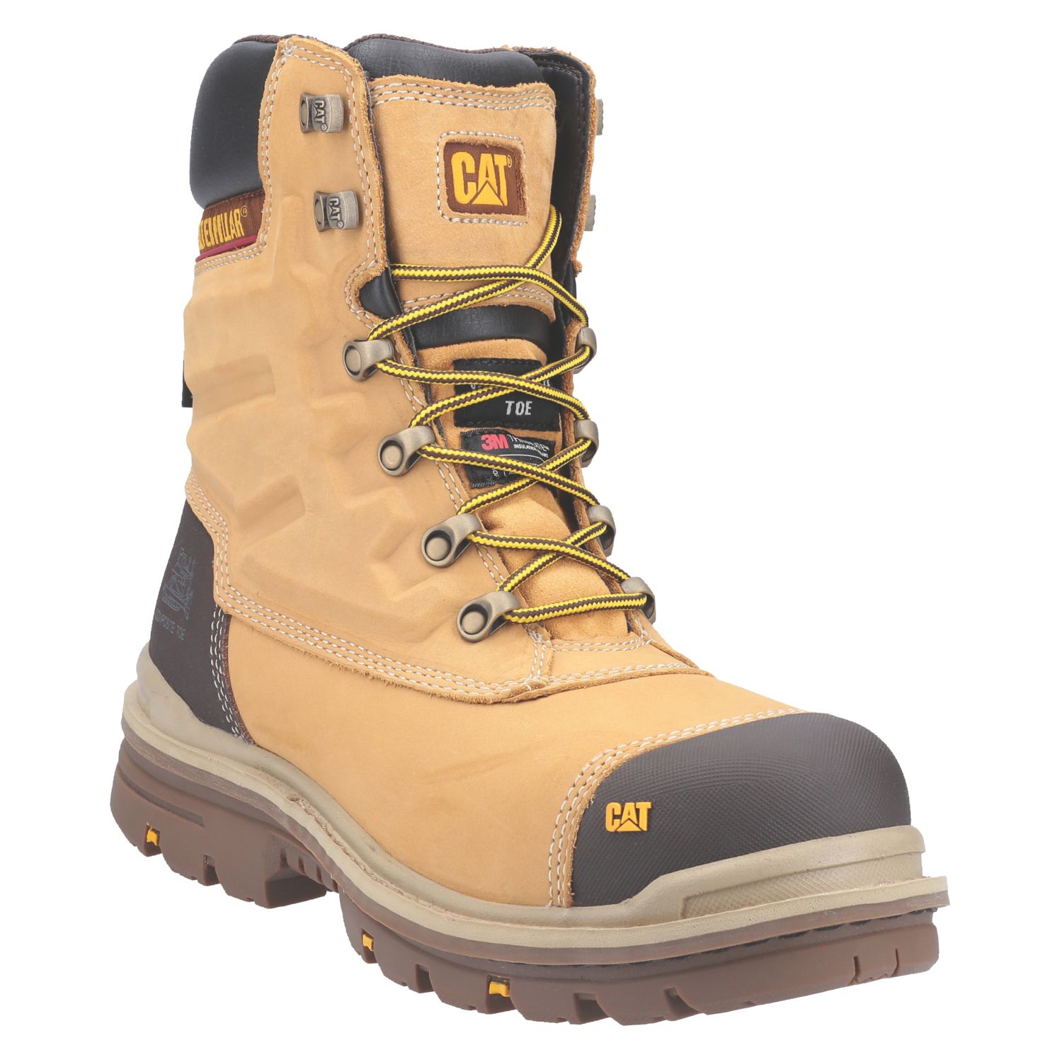 CAT Premier Size 10 Honey Waterproof Safety Boots (287JV)
