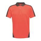 Regatta Contrast Coolweave Polo Shirt Classic Red / Black 3X Large 56" Chest
