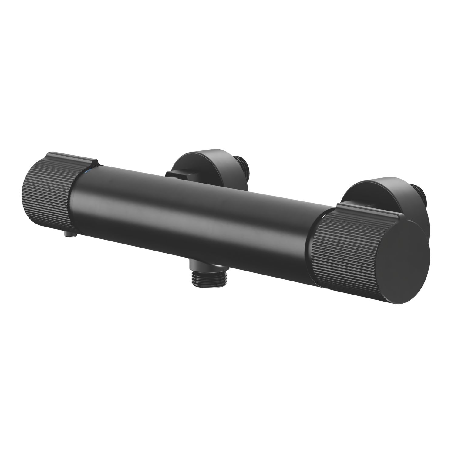 Swirl Gallen Exposed Single Outlet Thermostatic Black Shower Mixer (287KF)