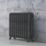 Arroll 597mm x 684mm 2590BTU Black / Silver Cast Iron 2 Column Radiator