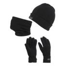 Regatta  Beanie Hat, Neck Warmer & Gloves Set Black - 800
