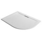 Mira Flight Level Safe Offset Quadrant Shower Tray Left-Handed White 1200mm x 900mm x 25mm