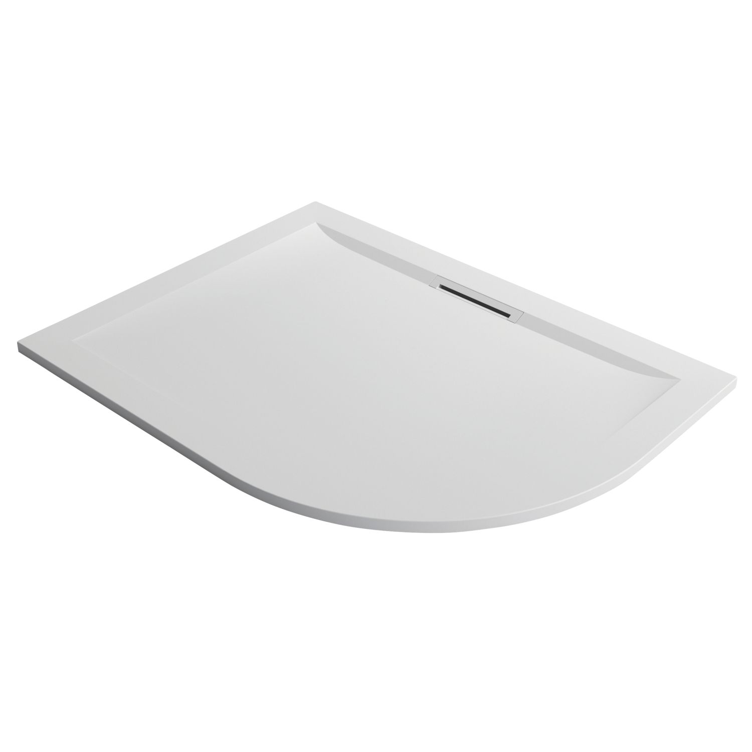 Mira Flight Level Safe Offset Quadrant Shower Tray Left-Handed White 1200mm x 900mm x 25mm (287PJ)