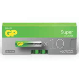 GP Batteries Super AAA 1.5V Alkaline Batteries 10 Pack