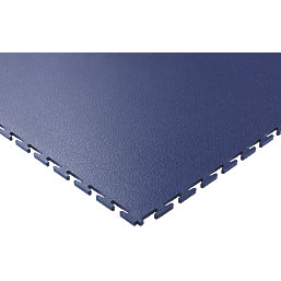 Ecotile E500/7 Interlocking Floor Tiles Blue 7mm 4 Pack