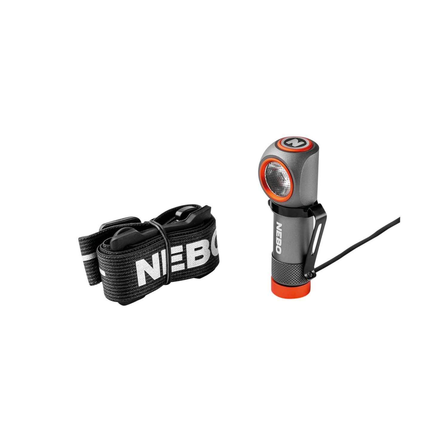 Nebo Einstein 600+ Rechargeable LED Head Torch Storm Grey 600lm (287RW)