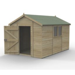 Forest Timberdale 8' 6" x 12' (Nominal) Apex Tongue & Groove Timber Shed with Assembly