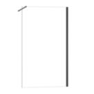 Triton Neo  Frameless Showerwall  Black 900mm x 2000mm