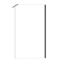 Triton Neo  Frameless Showerwall  Black 900mm x 2000mm