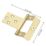Smith & Locke Polished Brass  Door Hinge 50mm x 64.6mm 2 Pack