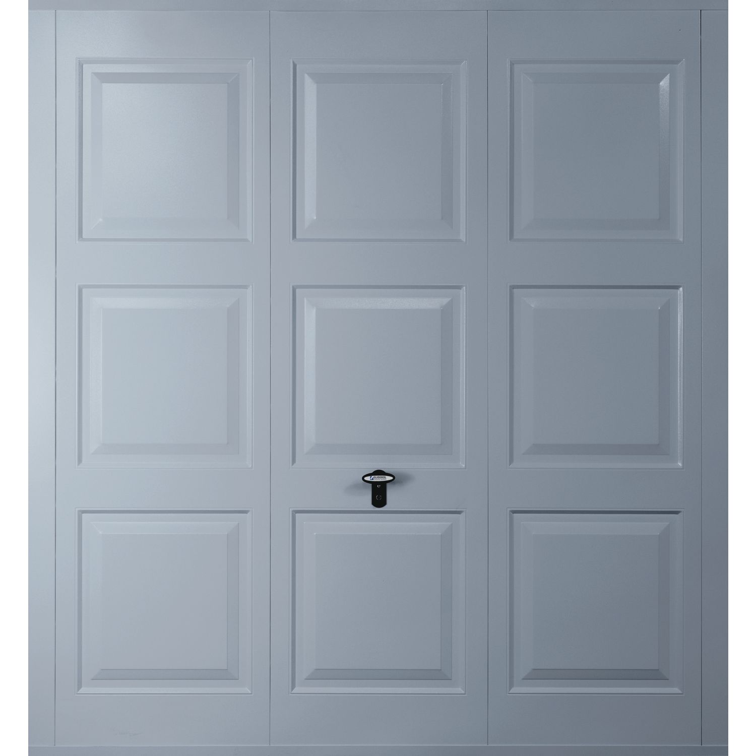 Gliderol Georgian 8' x 6' 6" Non-Insulated Frameless Steel Up & Over Garage Door Window Grey (287VP)