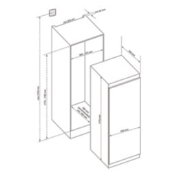 GoodHome  Integrated Fridge White 540mm