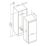 GoodHome  Integrated Fridge White 540mm