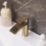 ETAL Spear Brushed Brass 184mm Standard Lever Mono Basin Mixer Tap