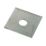 Sabrefix M12 Square Plate Washers Galvanised DX275 50mm x 50mm 50 Pack