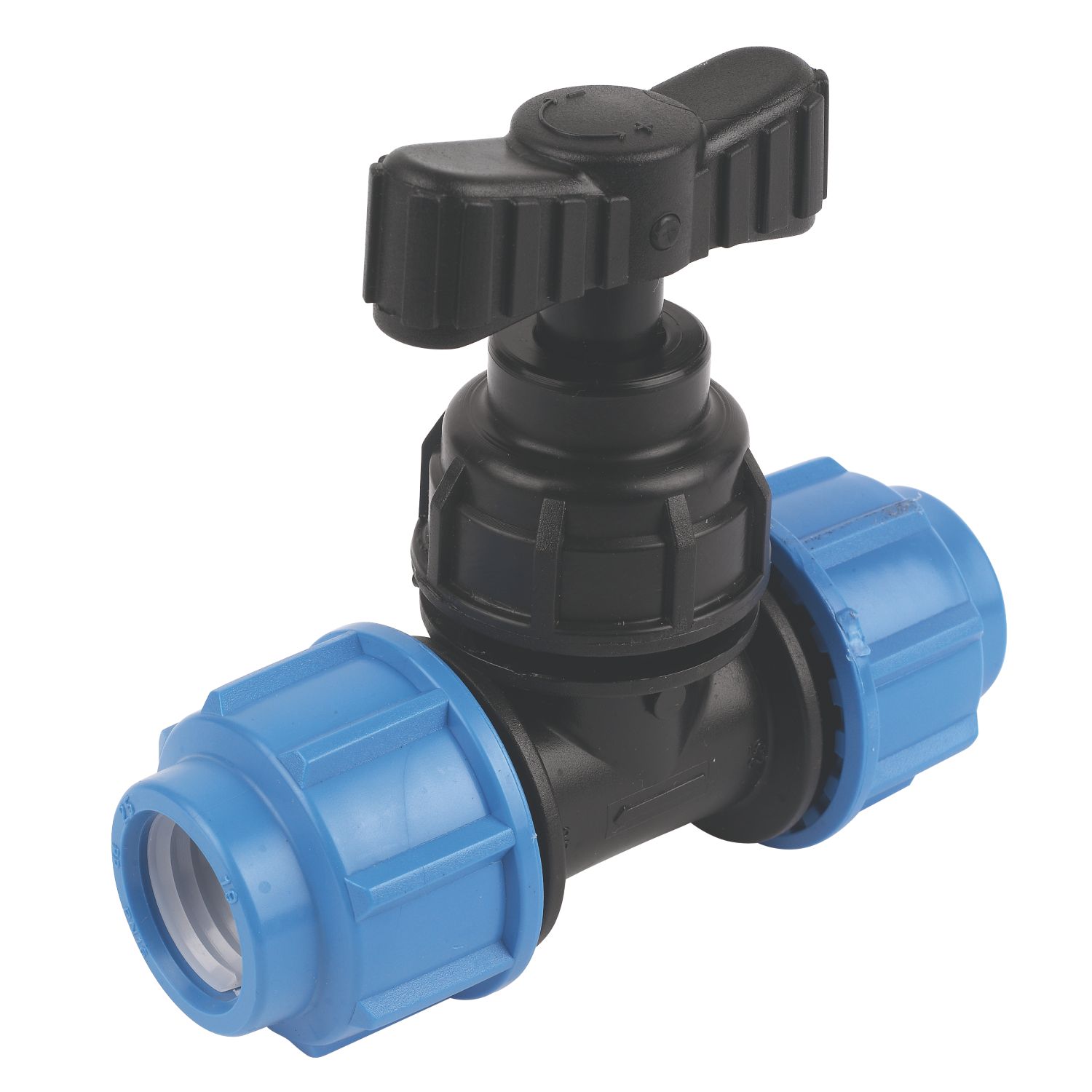FloPlast MDPE Plastic Stop Cock 25mm x 25mm (28809)