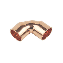 Flomasta  Copper End Feed Equal 90° Elbows 10mm 2 Pack