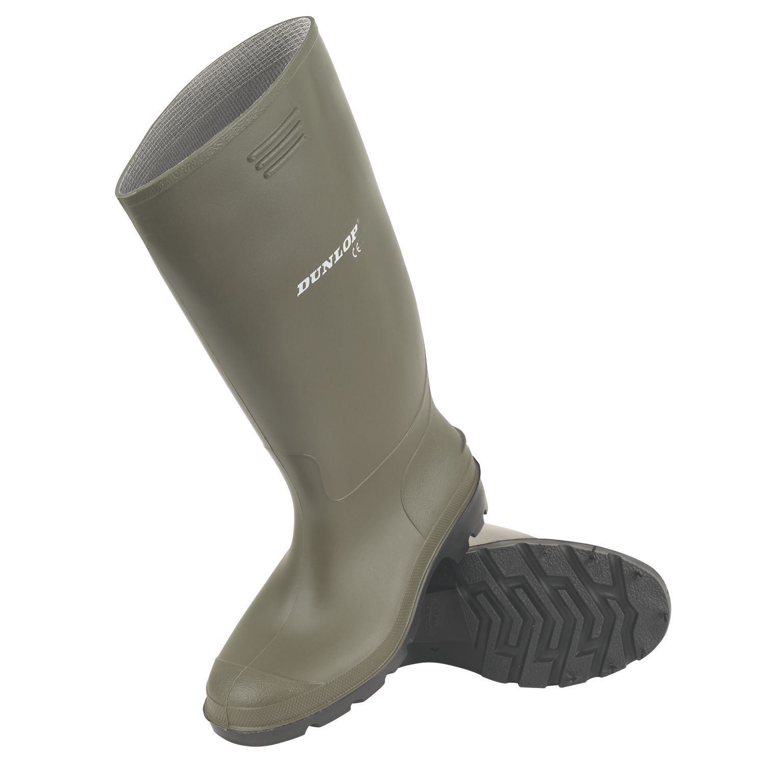 Dunlop Pricemastor Size 10 Green Non Safety Wellies (28823)