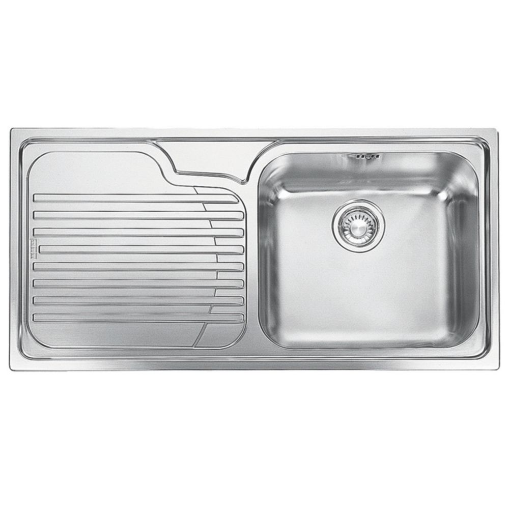 Stainless steel kitchen discount sink 1000 x 500