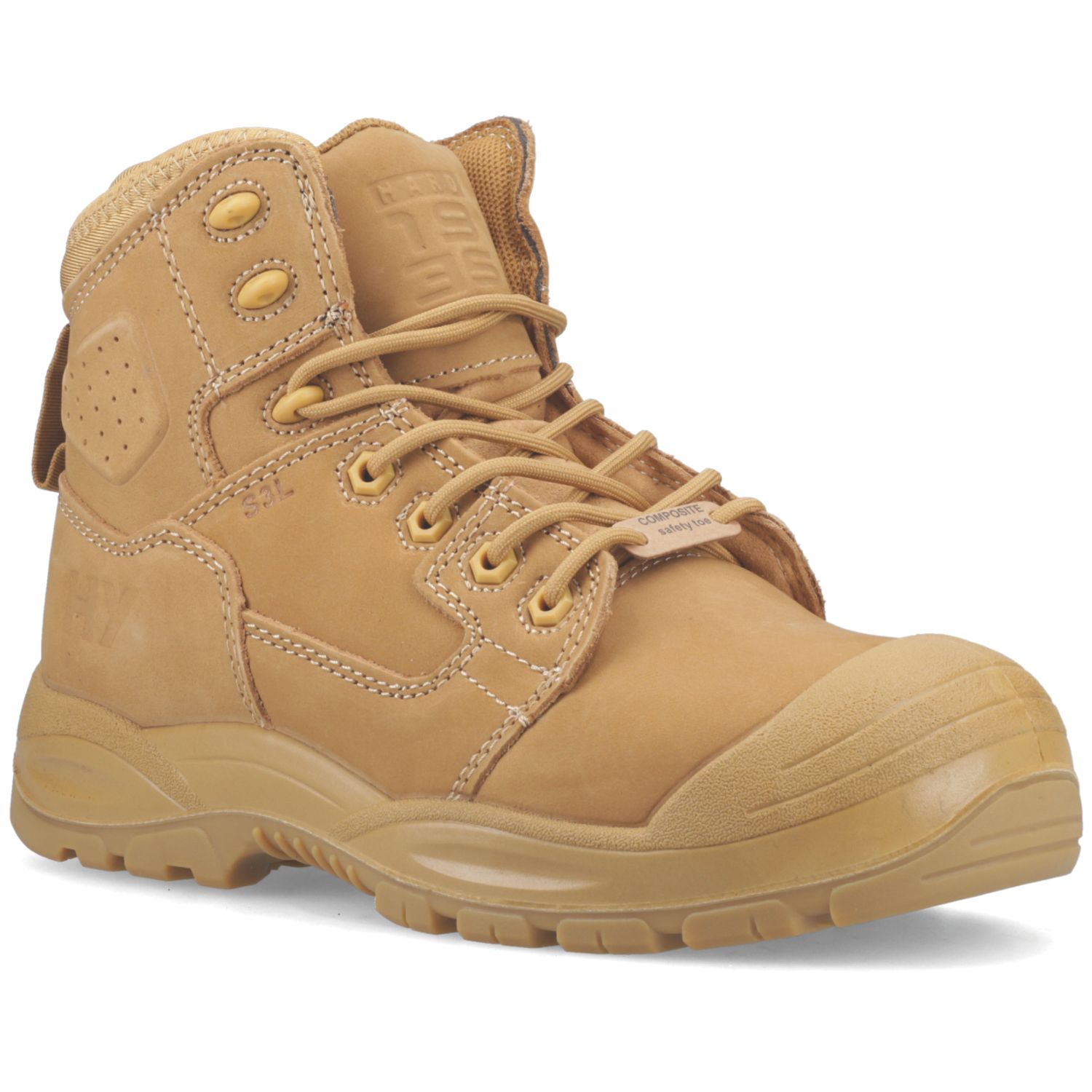 Hard Yakka Legend S3 Size 10.5 Wheat Water-Resistant Safety Boots (288AY)