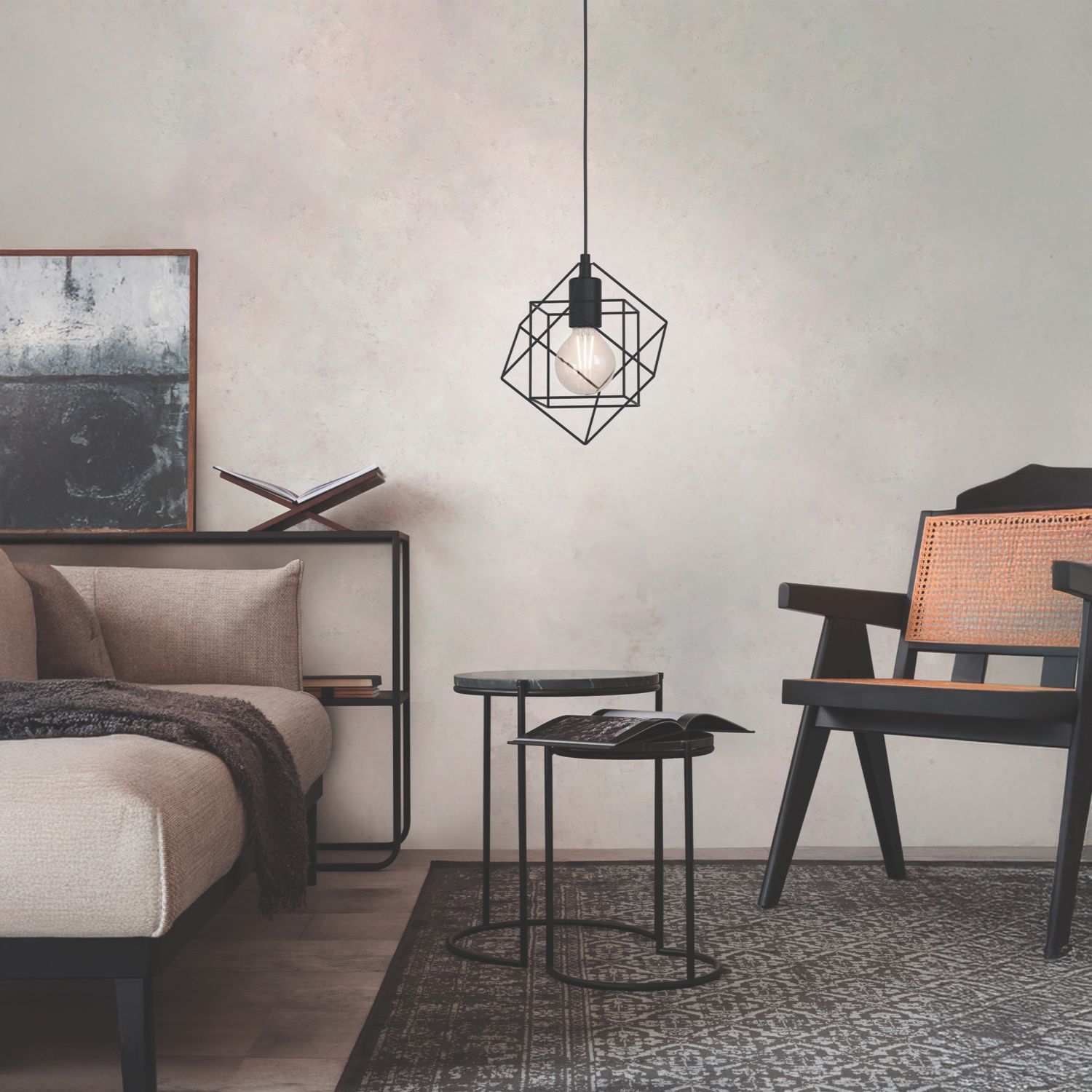Eglo Straiton Pendant Light Black (288EY)