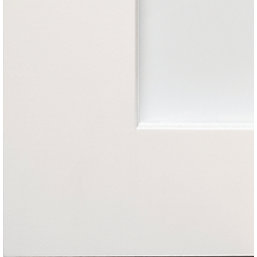 4-Clear Light Primed White Wooden Shaker Internal Door 2040mm x 826mm