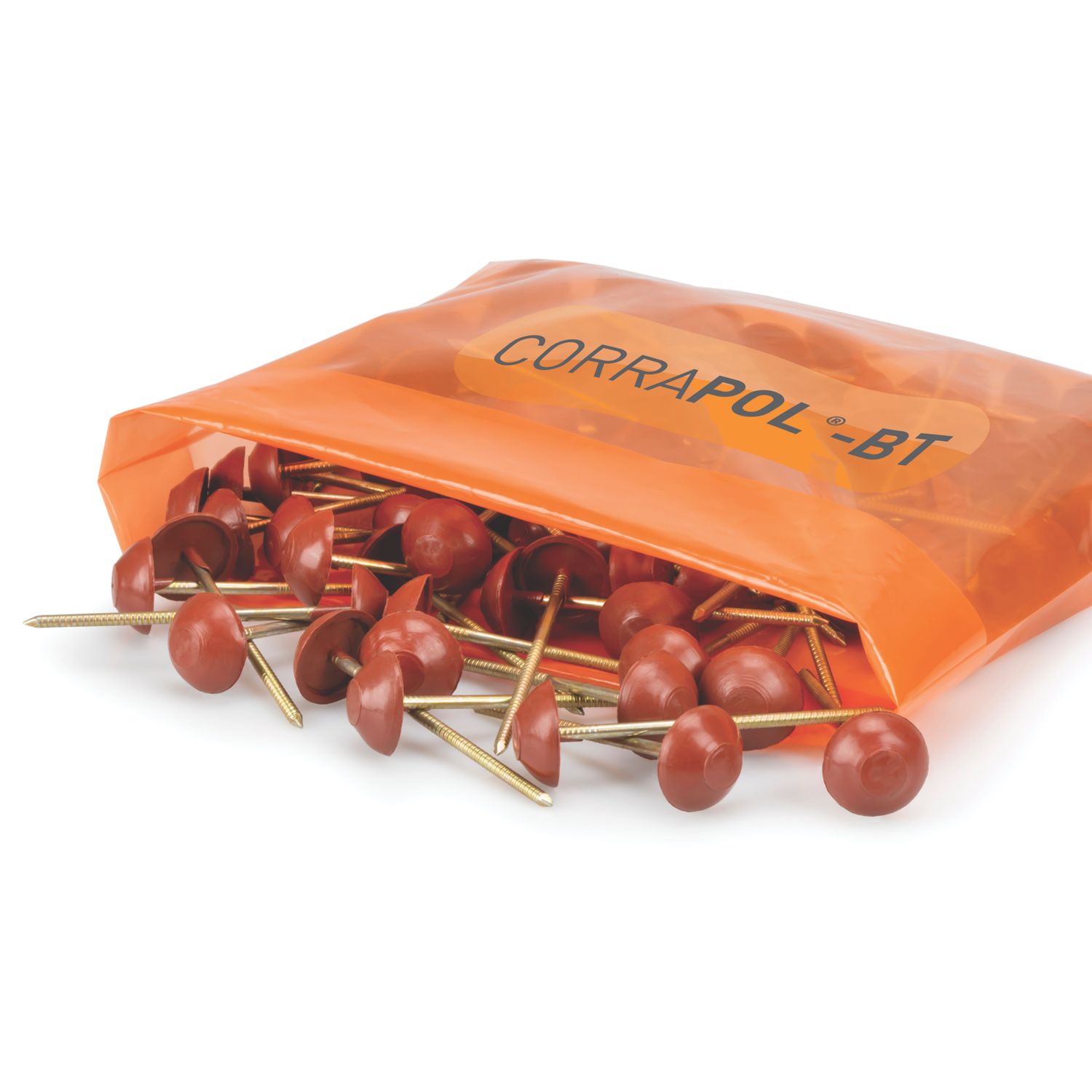 Corrapol-BT Corrugated Bitumen Fixing Pins Red 80mm x 20mm 100 Pack (288FH)