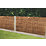 Forest Vertical Board Closeboard  Garden Fencing Panel Dark Brown 6' x 3' Pack of 5