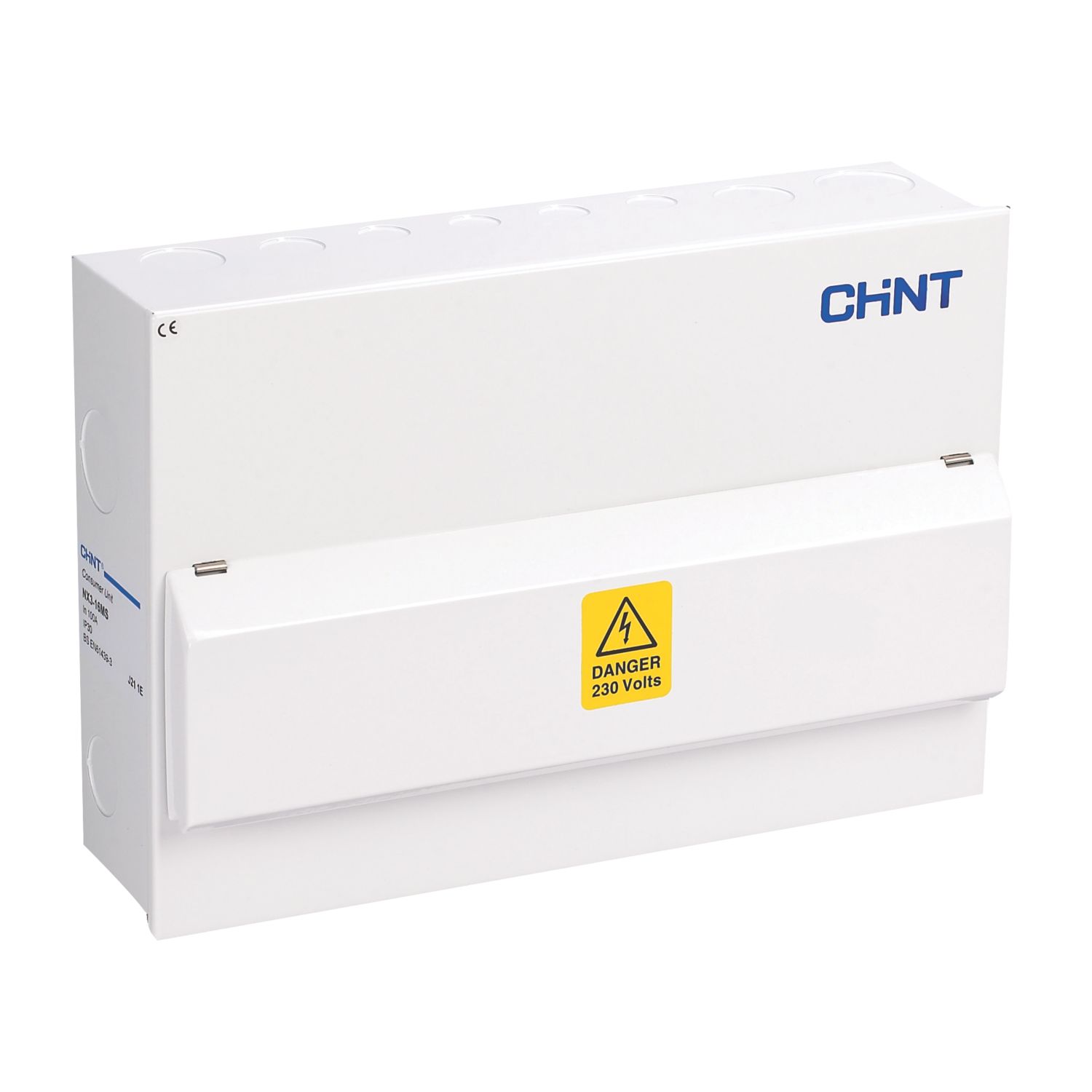 Chint NX3-16MS 16-Module 14-Way Part-Populated Main Switch Consumer Unit (288FT)