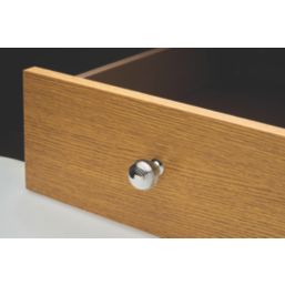 Elite Knobs & Handles Reeded Cabinet Knob Polished Nickel 30mm