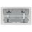 British General 800 Series 13A 2-Gang SP Switched Socket + 3A 45W 2-Outlet Type A & C USB Charger White