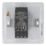 LAP  1-Gang 2-Way LED Dimmer Switch  Brushed Steel with Colour-Matched Inserts