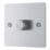 LAP  1-Gang 2-Way LED Dimmer Switch  Brushed Steel with Colour-Matched Inserts