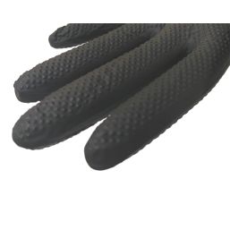 Site SDG310 Nitrile Powder-Free Disposable Grip Gloves Black Medium 50 Pack